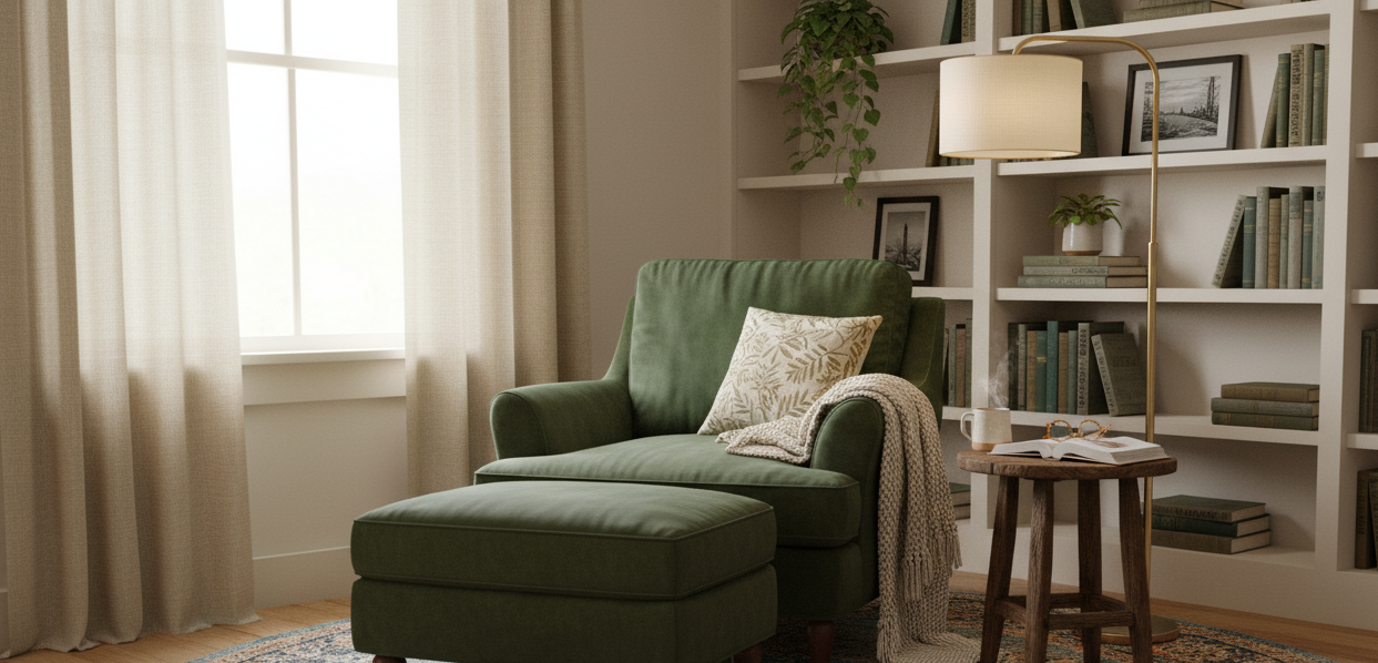 Lichtideen für eine Leseecke