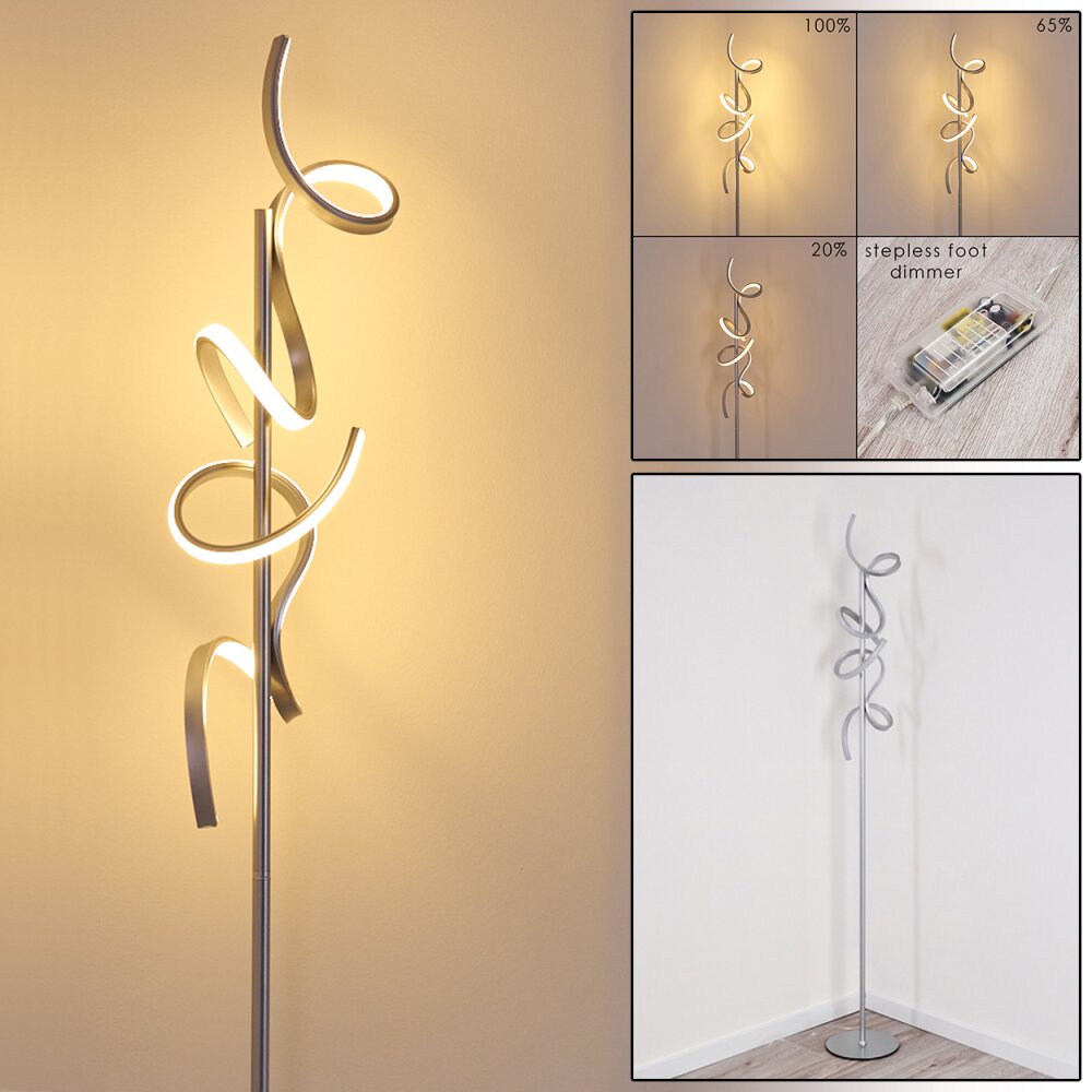 Lavaca Stehleuchte LED Silber, 2-flammig main product photo