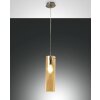 Fabas Luce Sintesi Pendelleuchten Nickel glänzend, 1-flammig