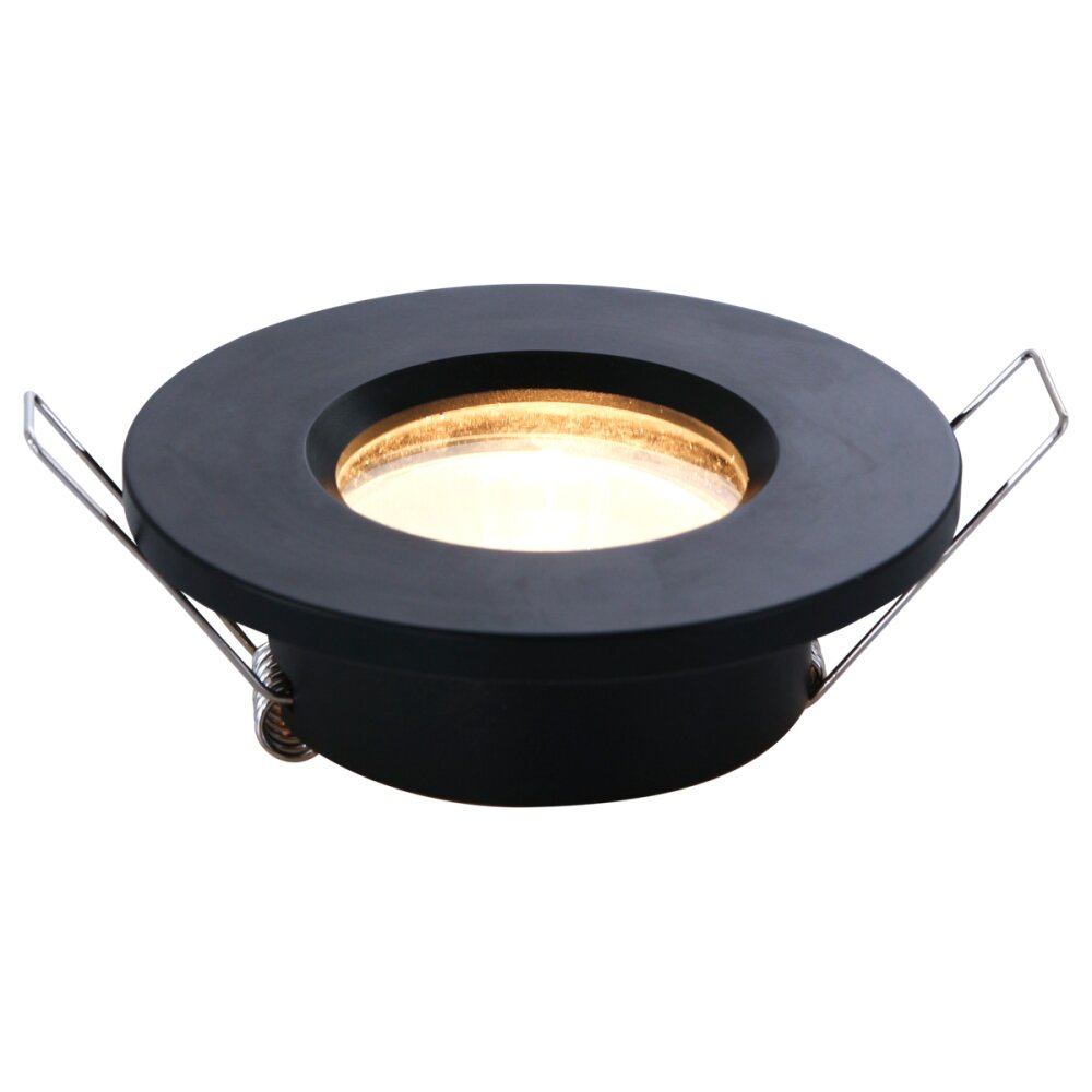 Steinhauer Pélite Einbauleuchte Schwarz, 1-flammig main product photo
