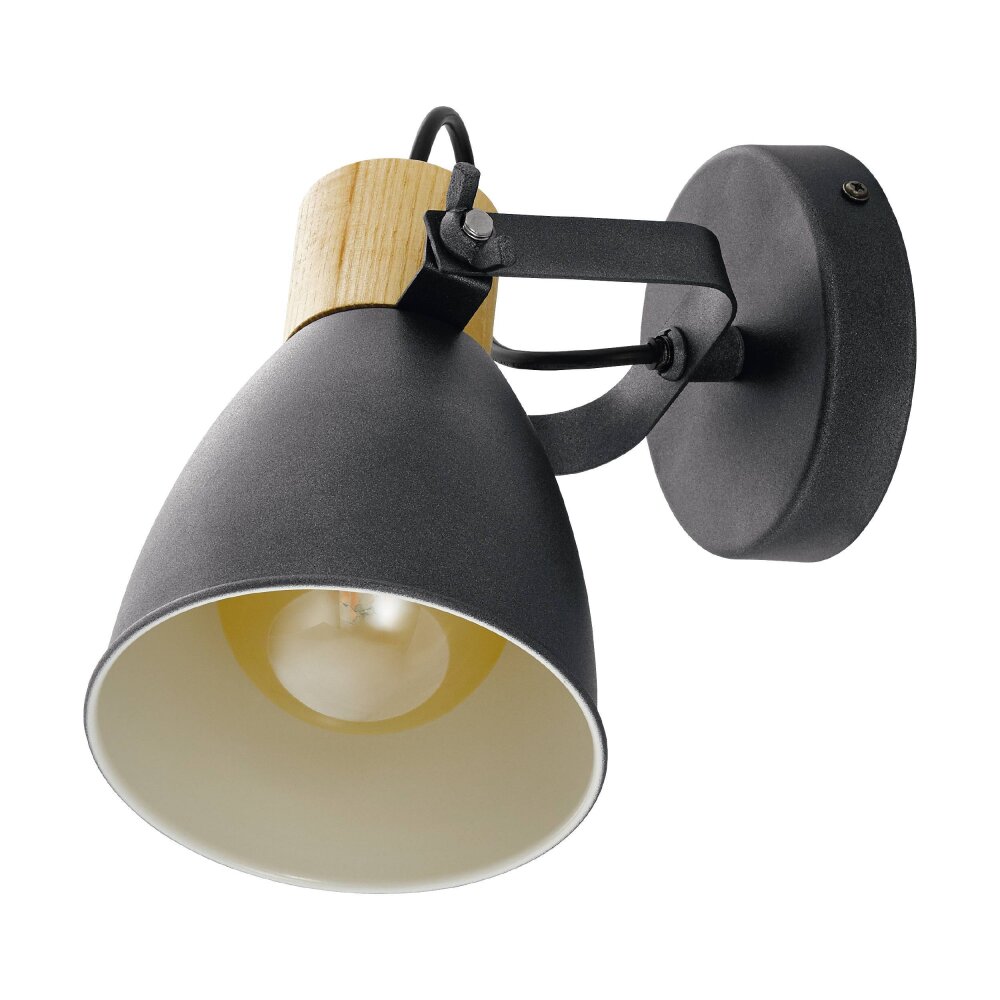 Eglo Leuchten COSWARTH Spot Anthrazit, Braun, Weiß, 1-flammig main product photo