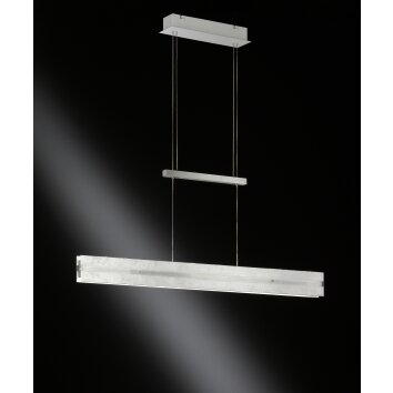 Wofi ARLON Pendelleuchte LED Silber, 2-flammig