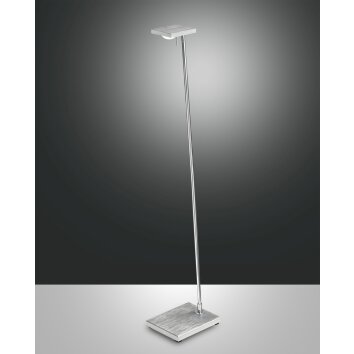 Fabas Luce Como Stehleuchte LED Aluminium, Chrom, 1-flammig