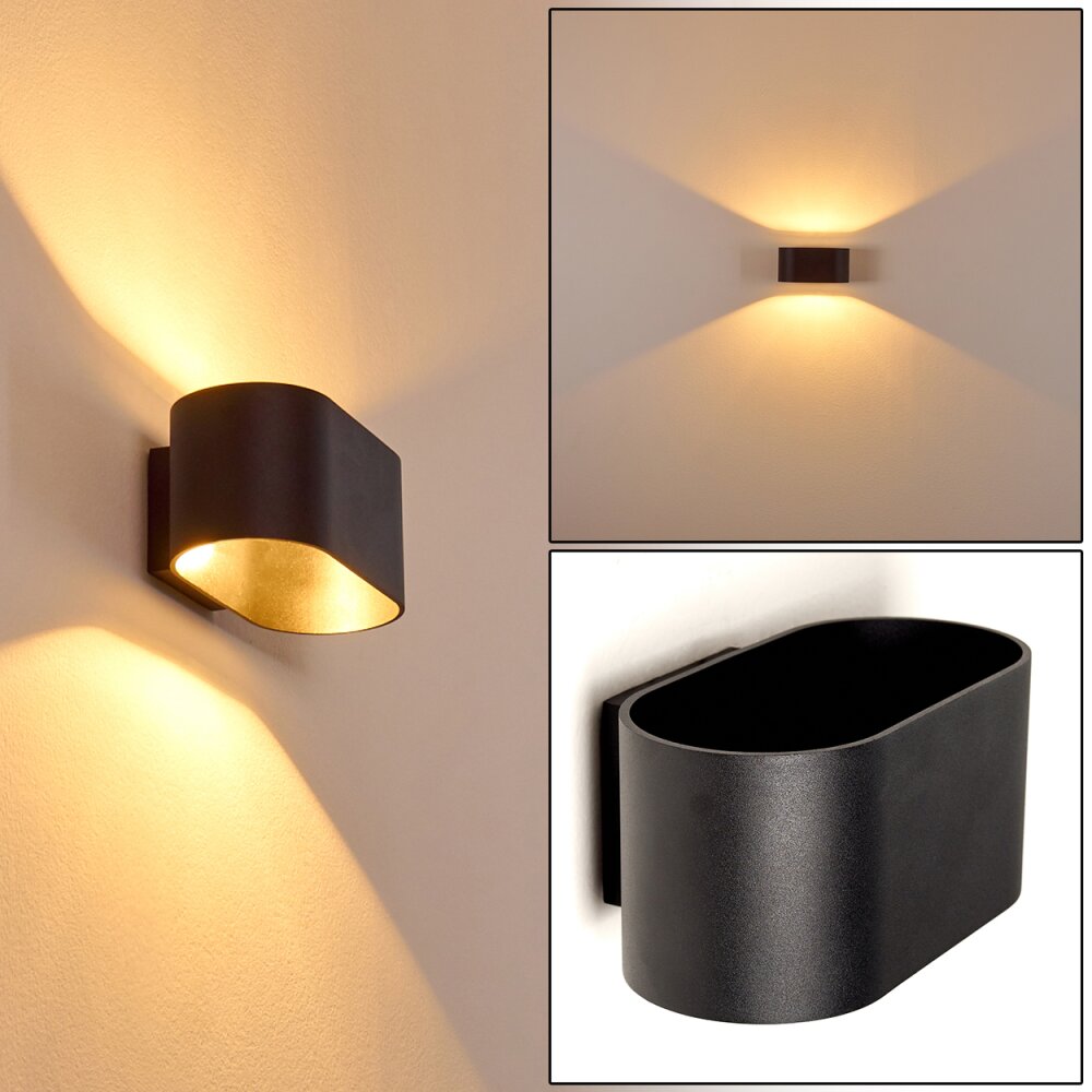 Dapp Wandleuchte Schwarz, 1-flammig main product photo