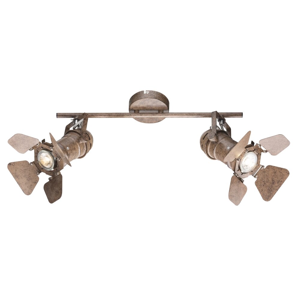 Globo Egon Deckenstrahler Rostfarben, 2-flammig main product photo