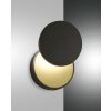 Fabas Luce Ara Wandleuchte LED Gold, Schwarz, 1-flammig