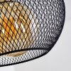 Canazei Pendelleuchte Holz hell, Schwarz, 4-flammig