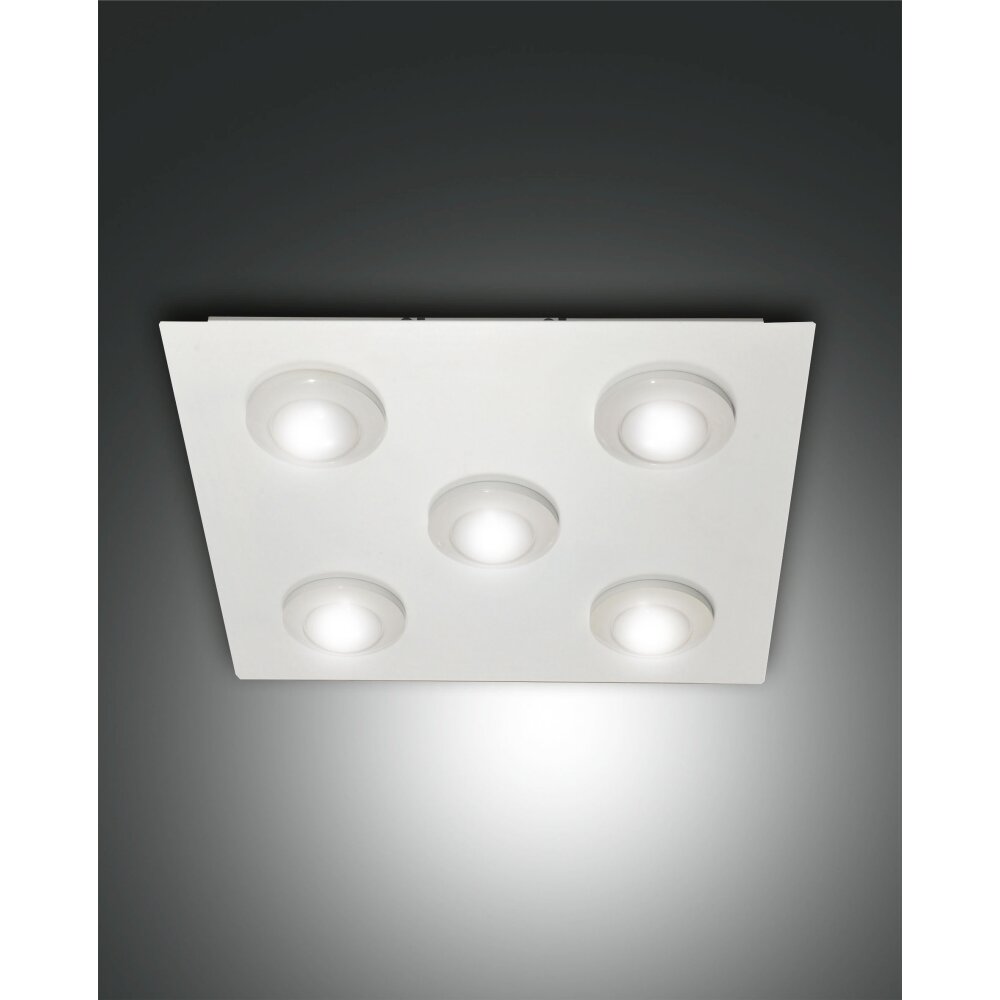 Fabas Luce Swan Deckenleuchte LED Weiß, 5-flammig main product photo
