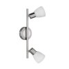 Trio Leuchten CARICO Deckenspot LED Nickel-Matt, 2-flammig