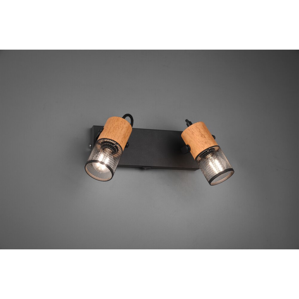 Trio Tosh Strahler LED Schwarz, 2-flammig main product photo