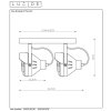 Lucide CICLETA Deckenstrahler Schwarz, 2-flammig