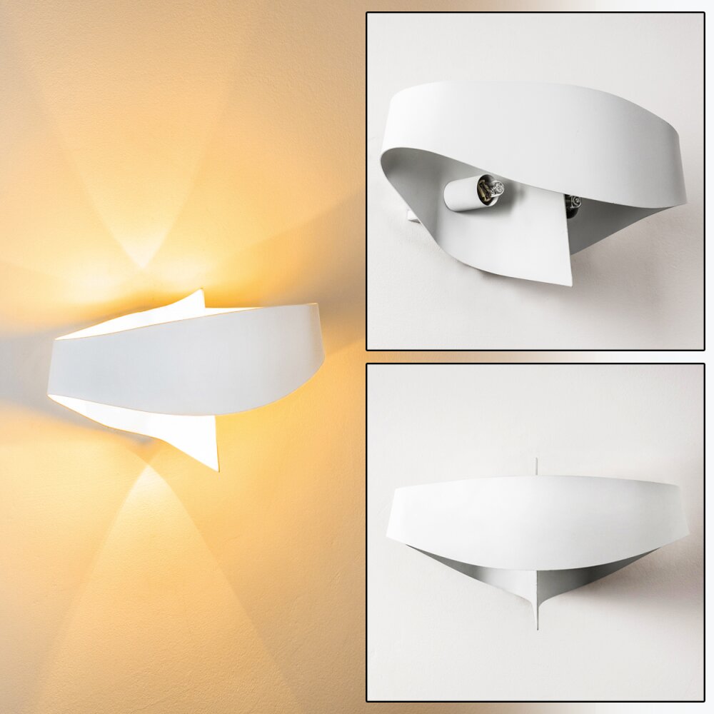 Padua Wandleuchte Weiß, 2-flammig main product photo