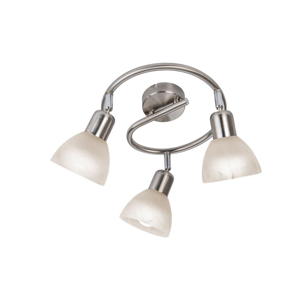 Nino Leuchten DAYTONA Deckenleuchte LED Nickel-Matt, 3-flammig main product photo