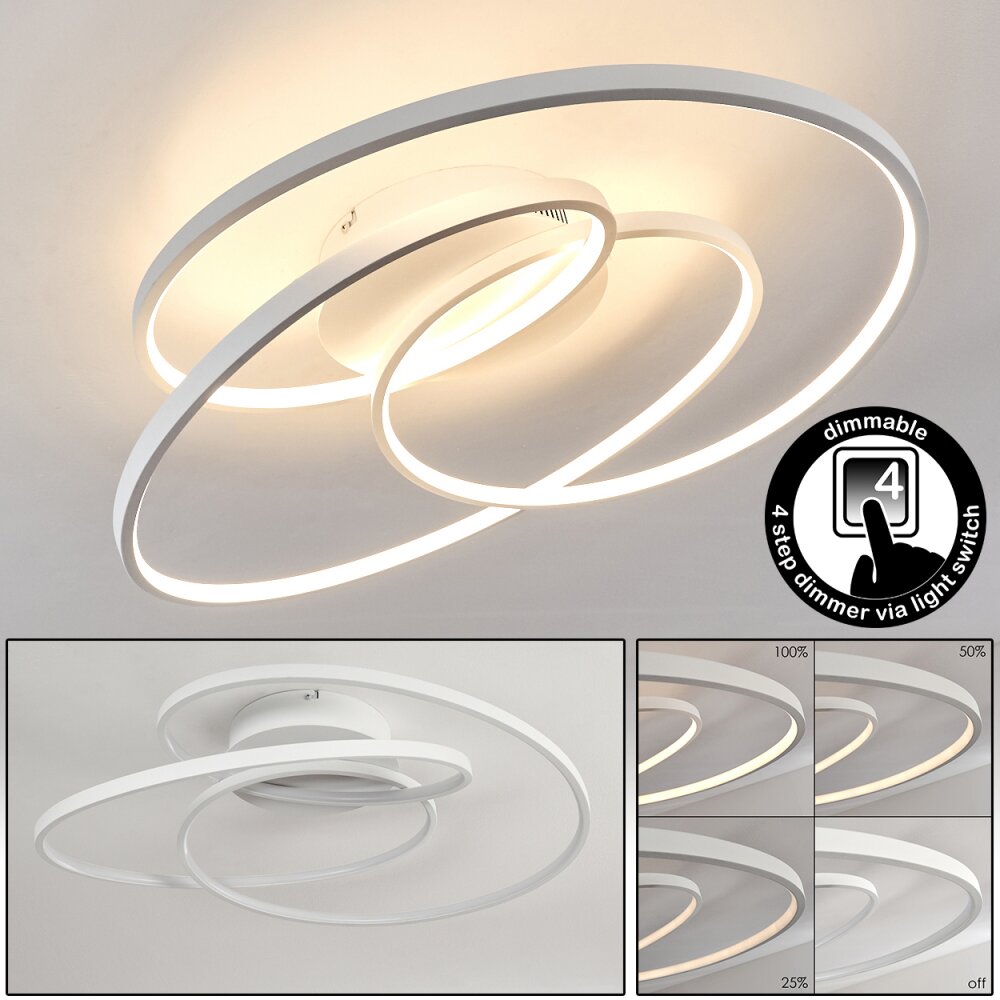 Chute Deckenleuchte LED Weiß, 45-flammig main product photo