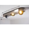 Granada Deckenleuchte LED Nickel-Matt, 3-flammig