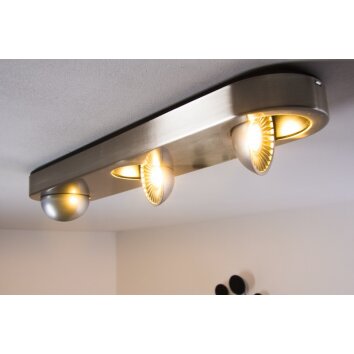 Granada Deckenleuchte LED Nickel-Matt, 3-flammig