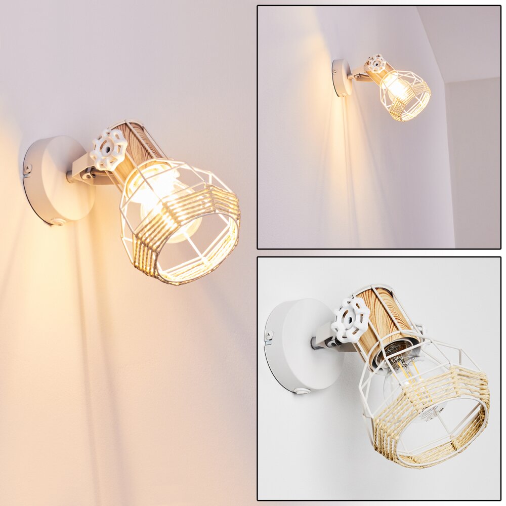 Barbacena Wandleuchte Weiß, 1-flammig main product photo
