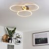 Johsa Deckenleuchte LED Nickel-Matt, Silber, 3-flammig