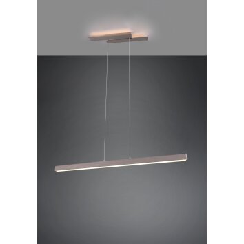 Trio Leuchten Belfast Pendelleuchte LED Nickel-Matt, 1-flammig