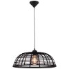 Brilliant Crosstown Pendelleuchte Holz dunkel, Schwarz, 1-flammig