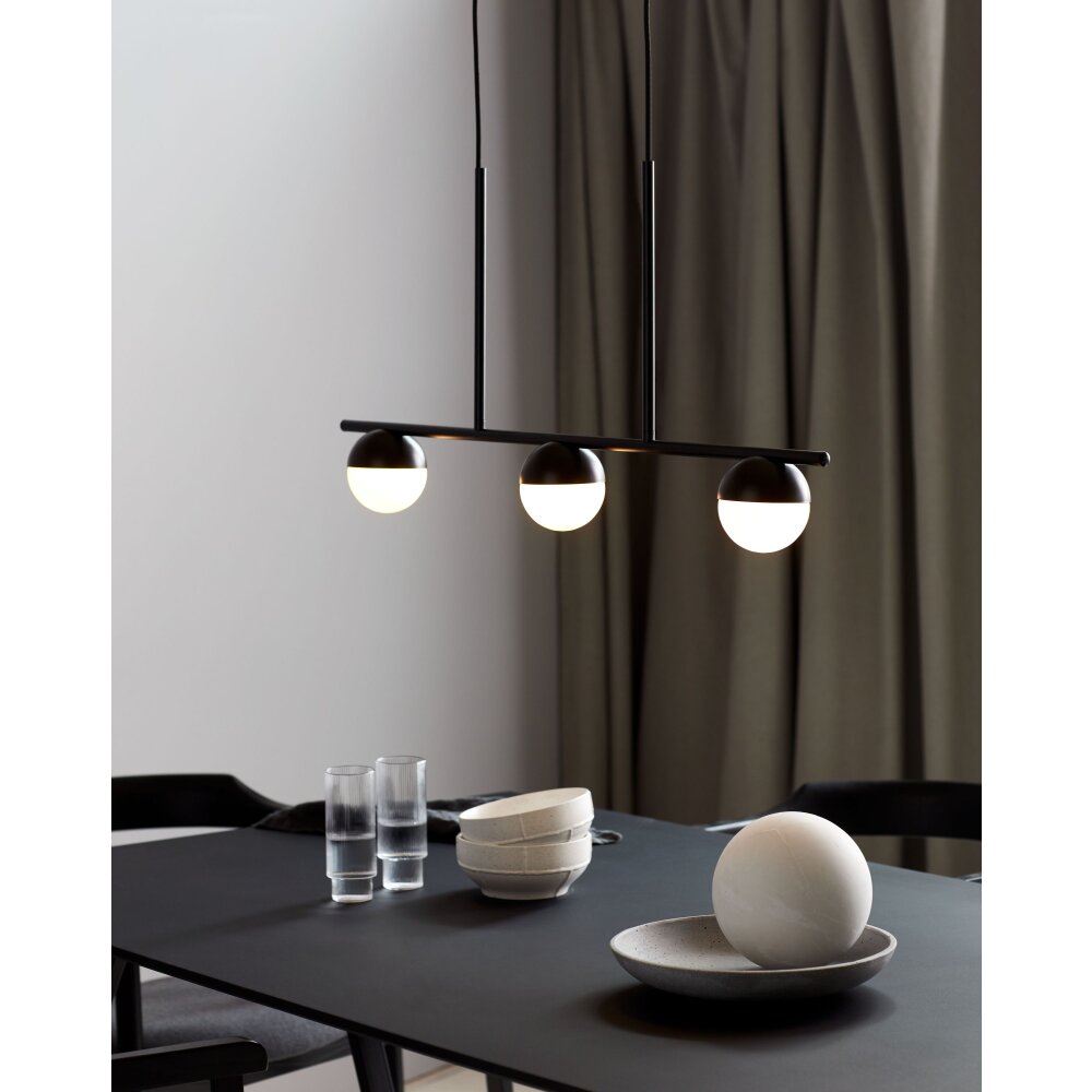 Nordlux CONTINA Pendelleuchte Schwarz, 3-flammig main product photo