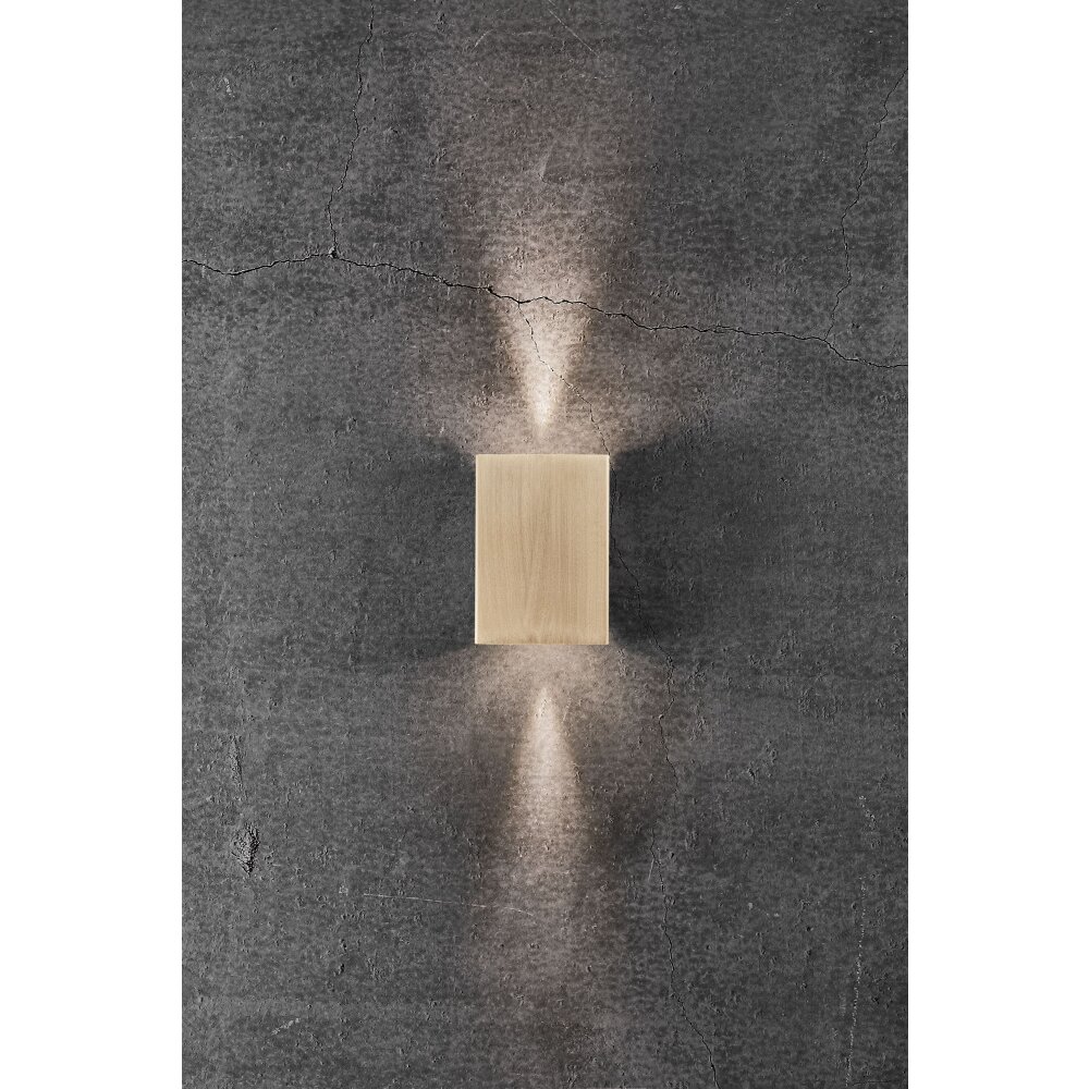 Nordlux FOLD Außenwandleuchte LED Messing, 2-flammig main product photo
