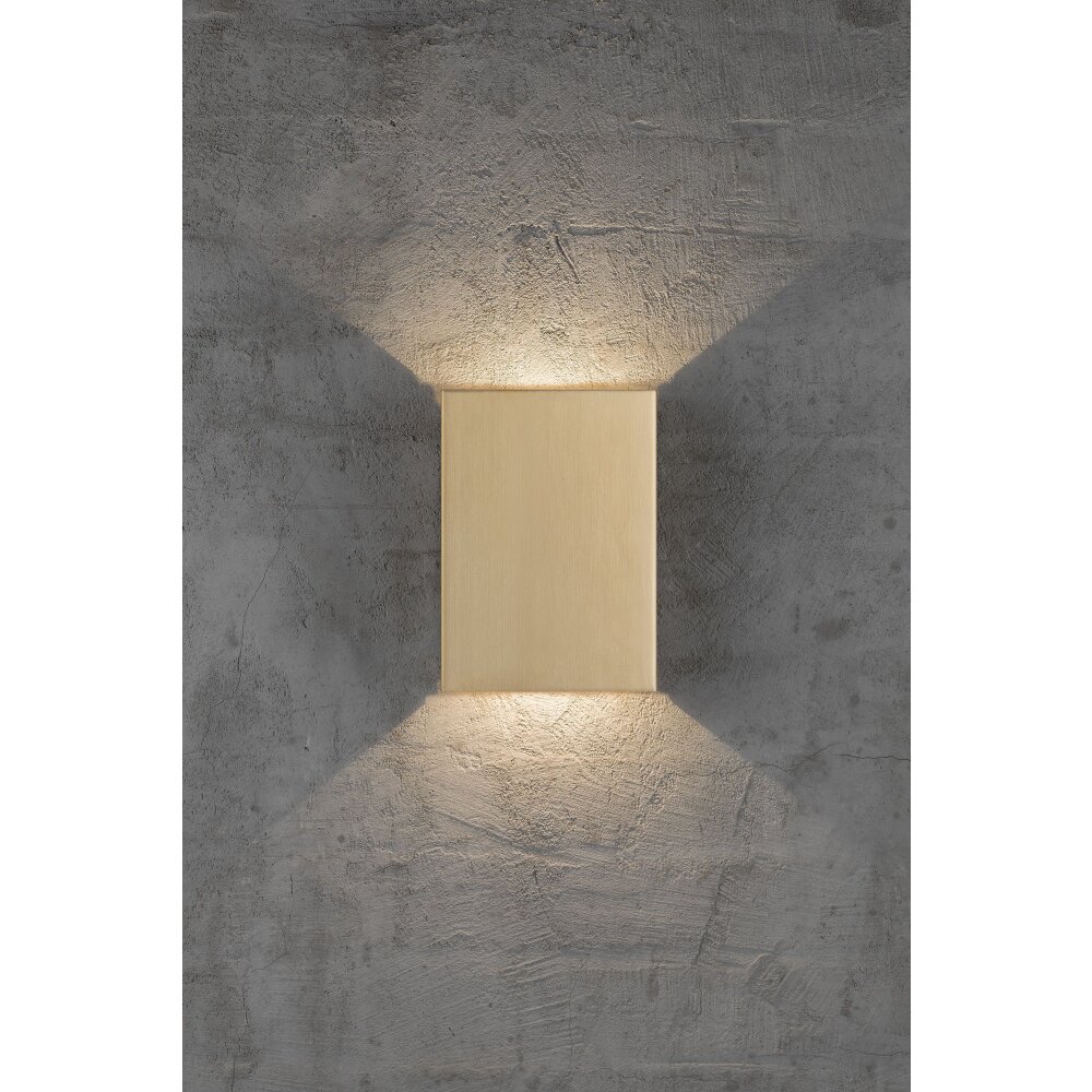 Nordlux FOLD Außenwandleuchte LED Messing, 2-flammig main product photo