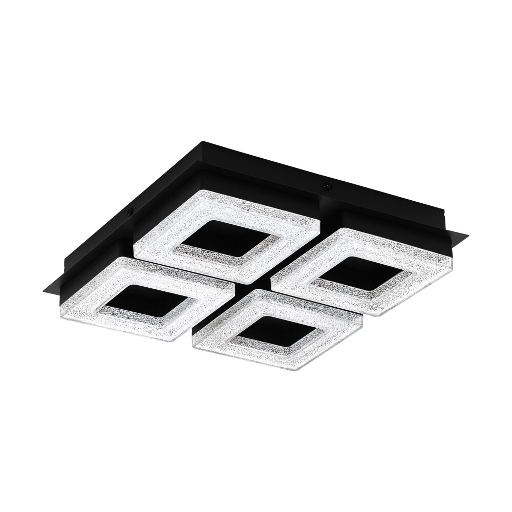 Eglo FRADELO Deckenleuchte LED Schwarz, 4-flammig main product photo