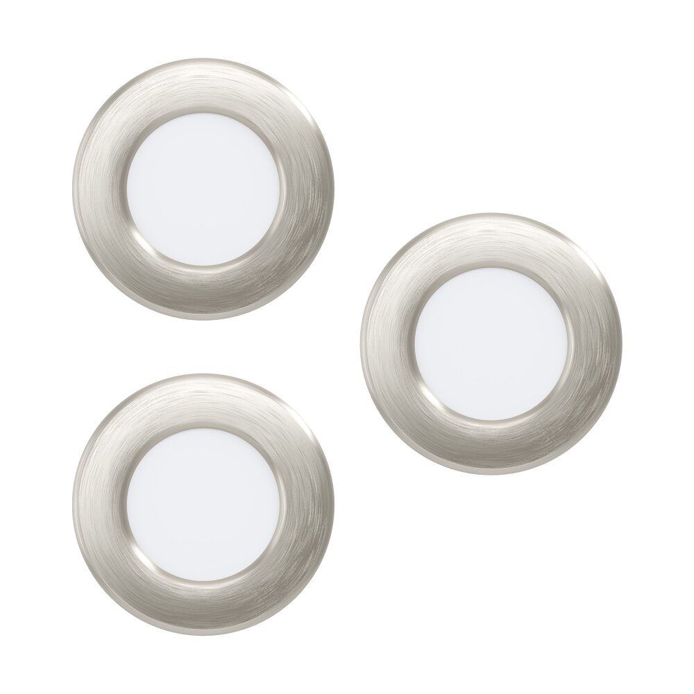 Eglo FUEVA Einbauleuchte LED Nickel-Matt, 3-flammig main product photo