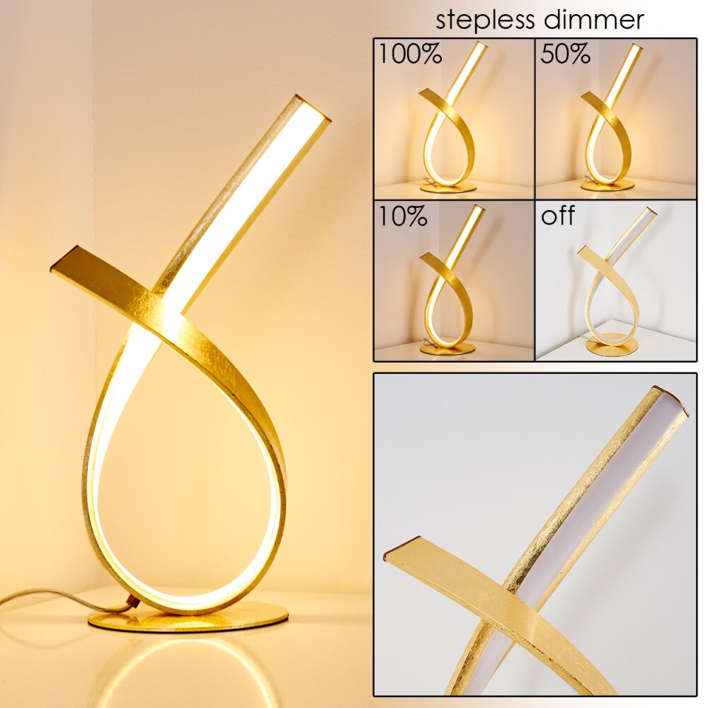 Medle Tischleuchte LED Gold, 1-flammig main product photo