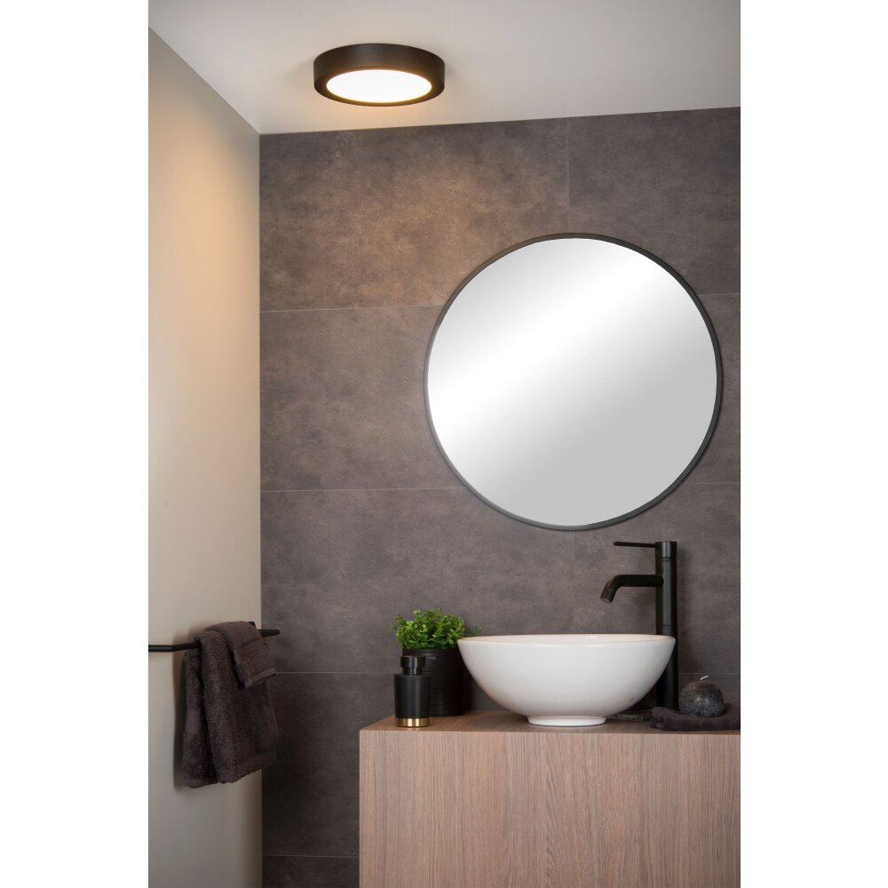 Lucide BRICE Deckenleuchte LED Schwarz, 1-flammig main product photo