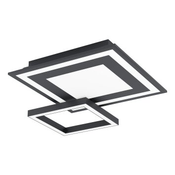Eglo SAVATARILA Deckenleuchte LED Schwarz, 1-flammig, Farbwechsler
