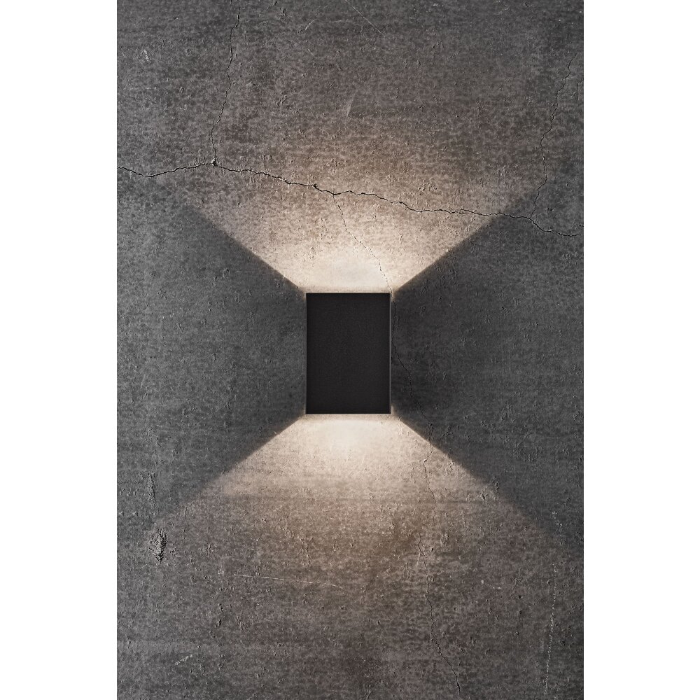 Nordlux FOLD Außenwandleuchte LED Schwarz, 2-flammig main product photo