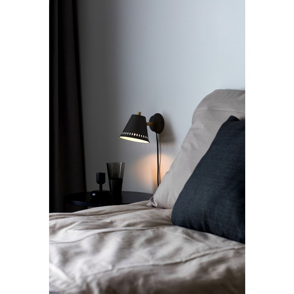 Nordlux PINE Wandleuchte Schwarz, 1-flammig main product photo