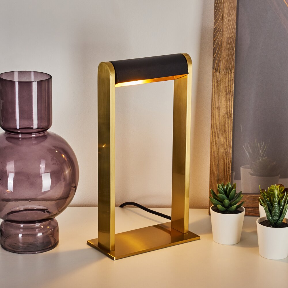 Denhigh Tischleuchte LED Gold, Messing, Schwarz, 1-flammig main product photo