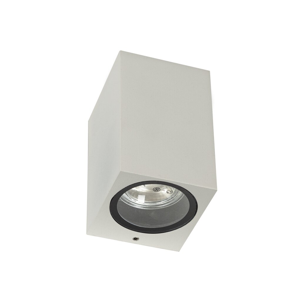 KS Verlichting Geo Außenwandleuchte Weiß, 1-flammig main product photo