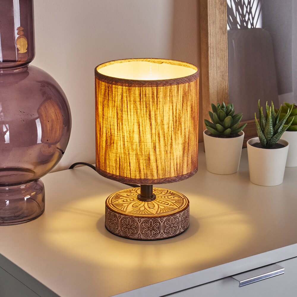 Kigombo Tischleuchte Braun, 1-flammig main product photo