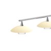Steinhauer Tallerken Pendelleuchte LED Edelstahl, Weiß, 4-flammig