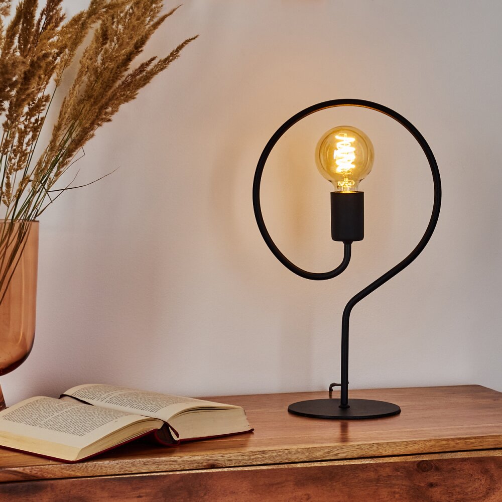 Mialo Tischleuchte Schwarz, 1-flammig main product photo
