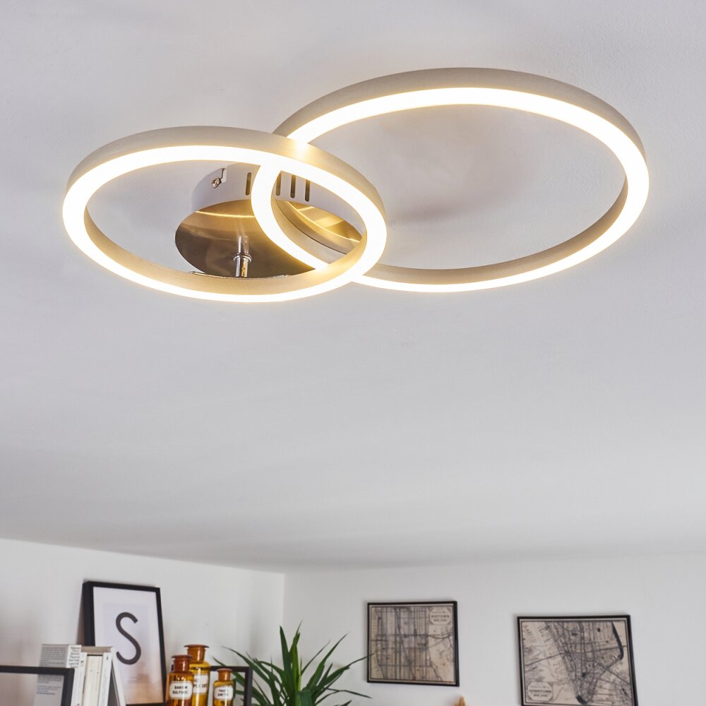 Malanje Deckenleuchte LED Nickel-Matt, 2-flammig main product photo