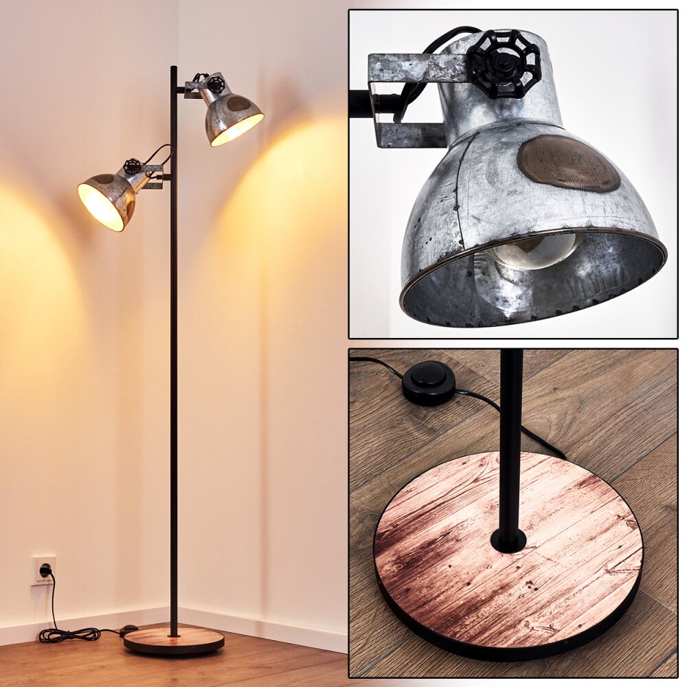 Hora Stehleuchte Schwarz, 2-flammig main product photo