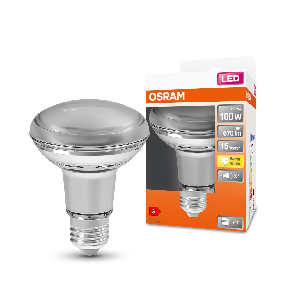 Osram LED E27 8,5 Watt 2700 Kelvin Lumen 4058075433267 | lampe-shop.ch