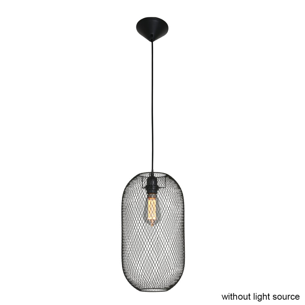 Steinhauer Bodine Pendelleuchte Schwarz, 1-flammig main product photo