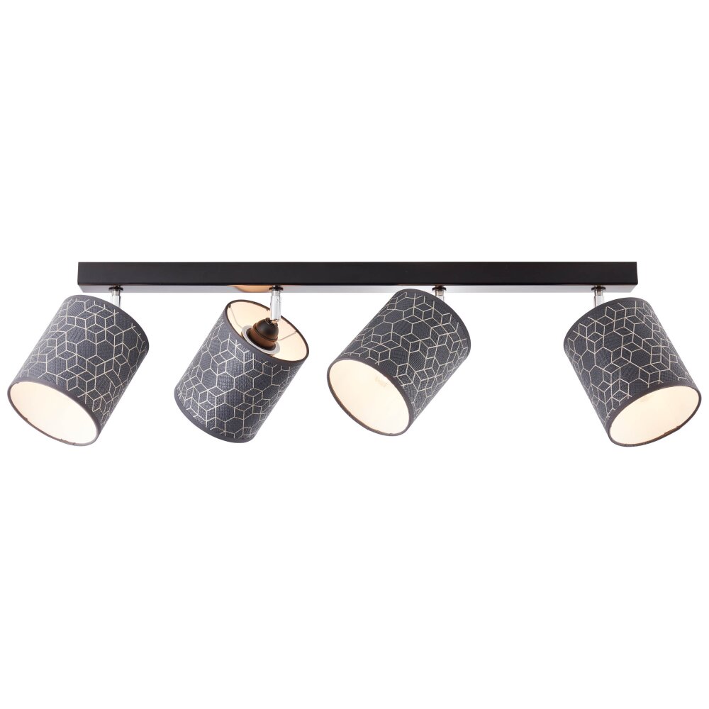 Brilliant Galance Strahler Schwarz, 4-flammig main product photo