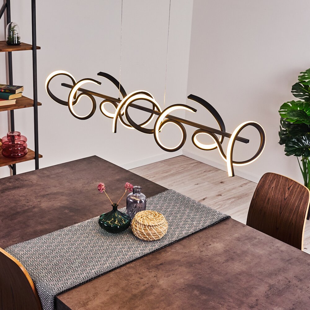 Bazuin Pendelleuchte LED Schwarz, 4-flammig main product photo