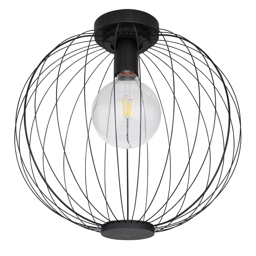 Globo ROZA Deckenleuchte Schwarz, 1-flammig main product photo