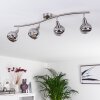 Warga Deckenleuchte LED Nickel-Matt, 4-flammig