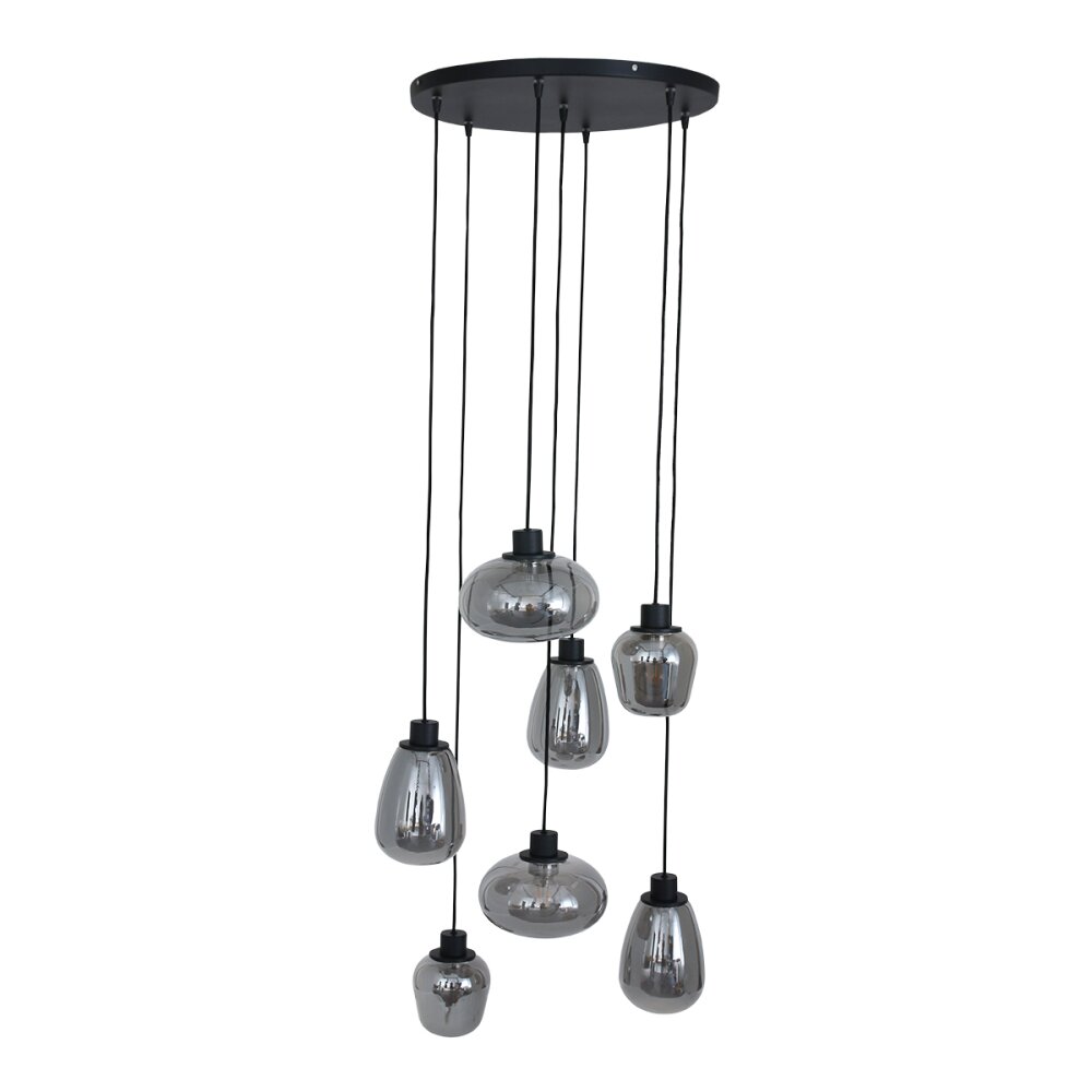 Steinhauer Reflexion Pendelleuchte Grau, Schwarz, 1-flammig main product photo