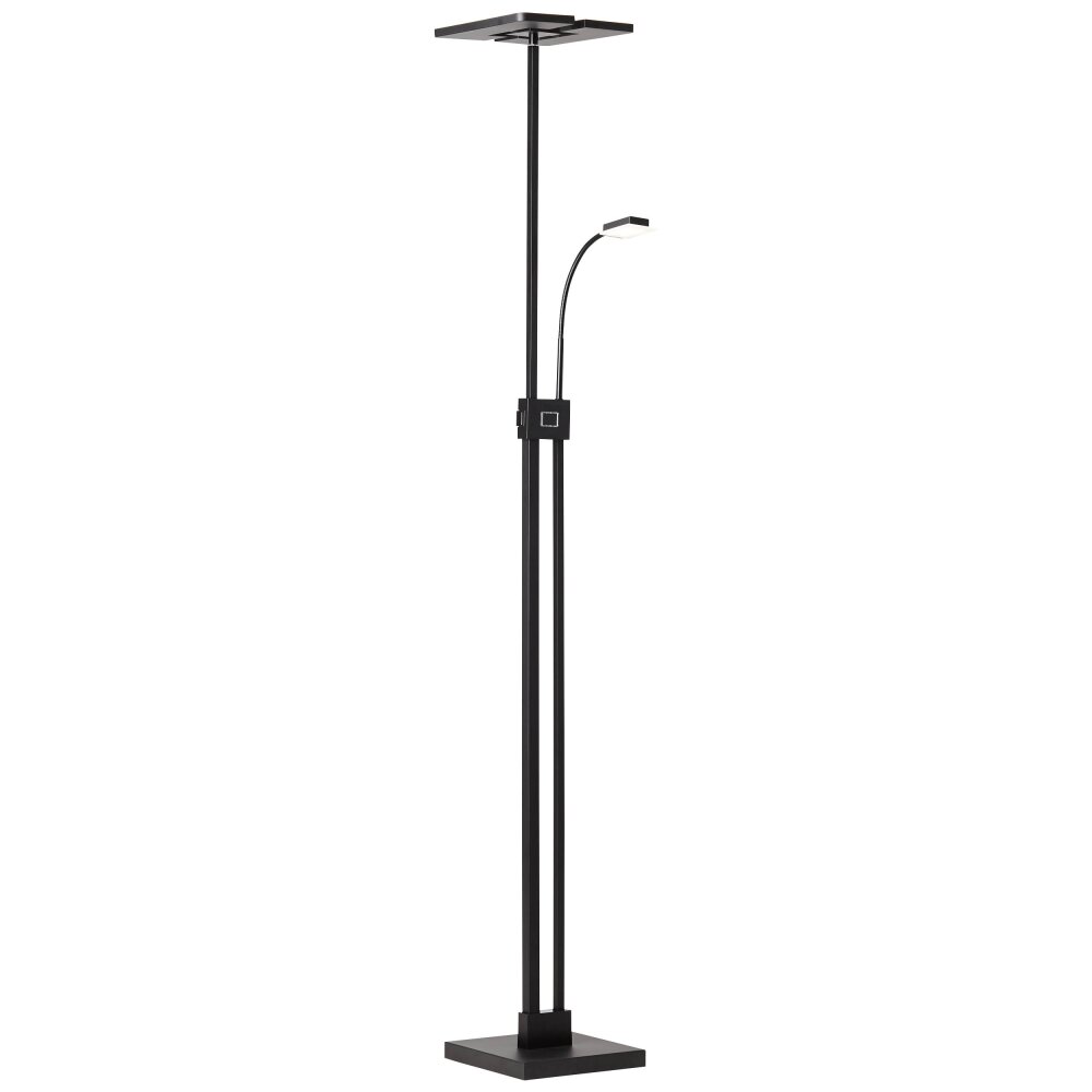 Brilliant Forrester Deckenfluter LED Schwarz, 2-flammig main product photo