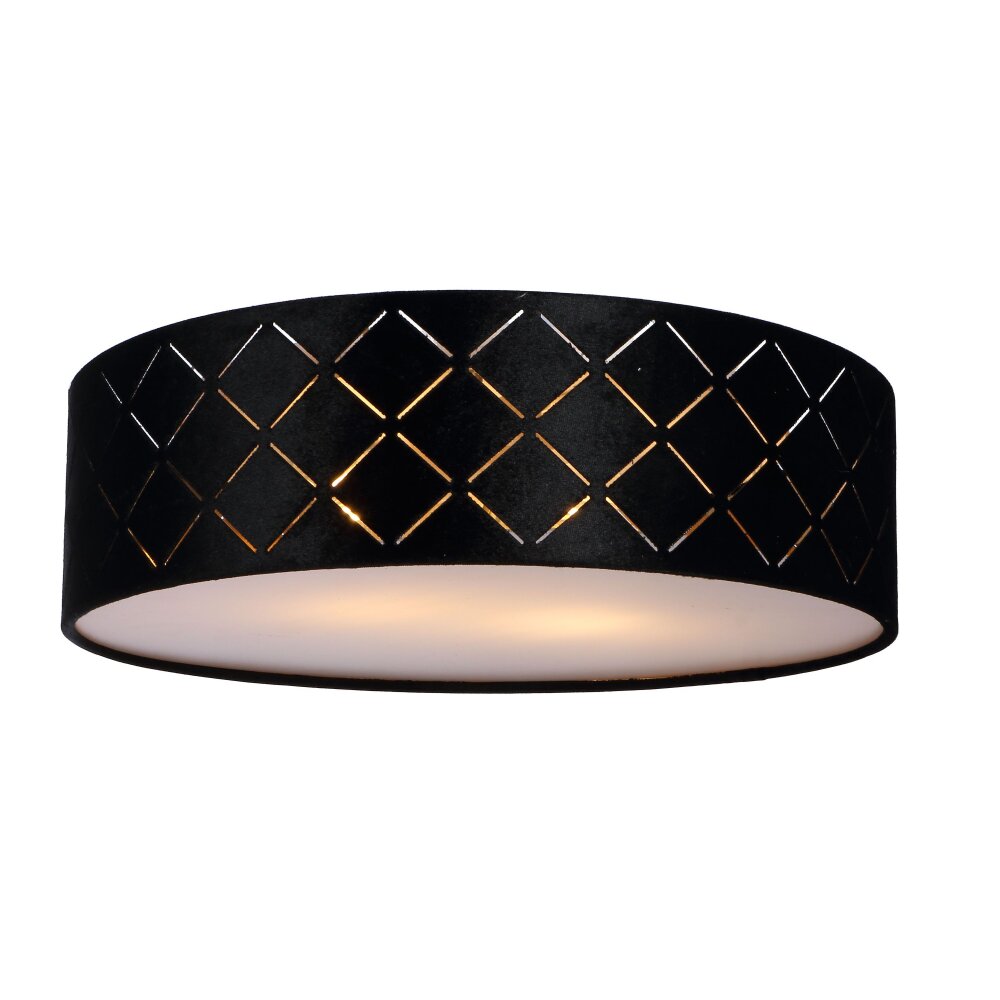 Globo SUNNA Deckenleuchte Schwarz, 2-flammig main product photo